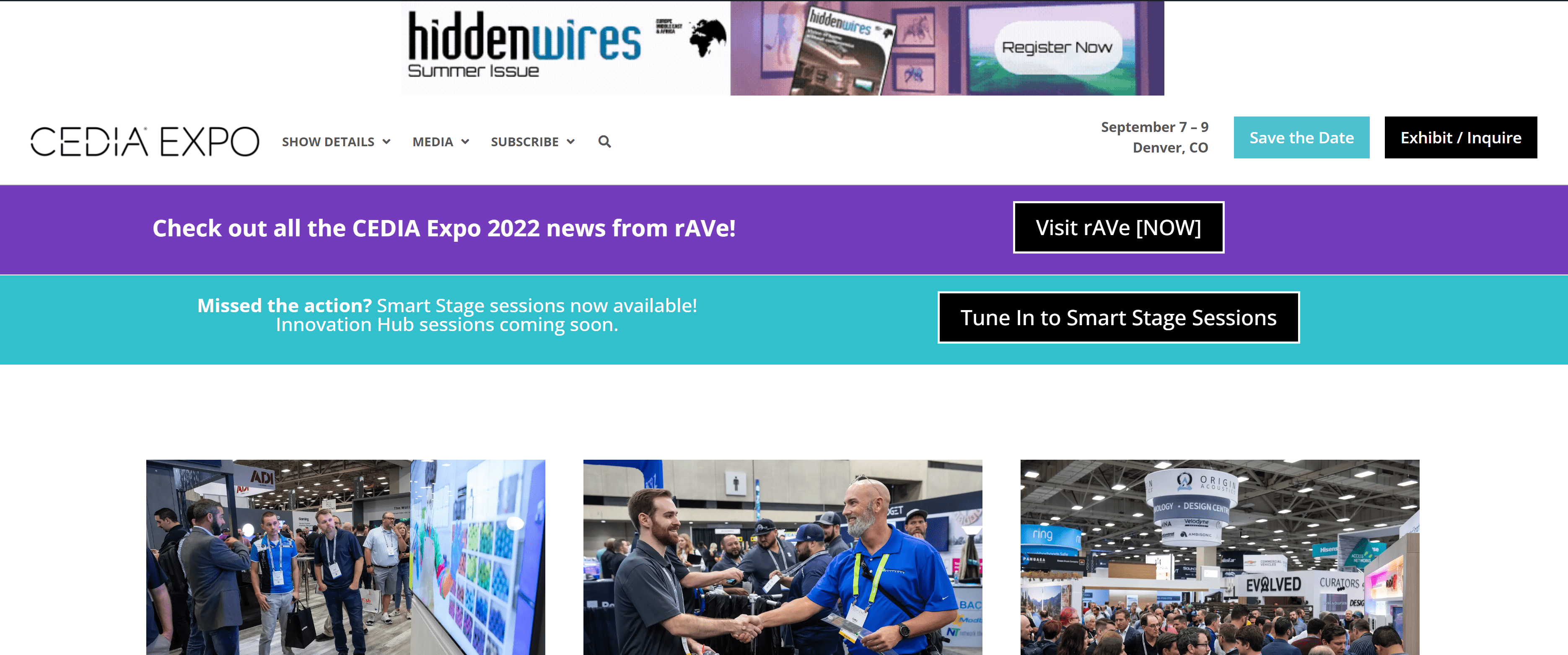 CEDIA Expo Web Banner Example - for website